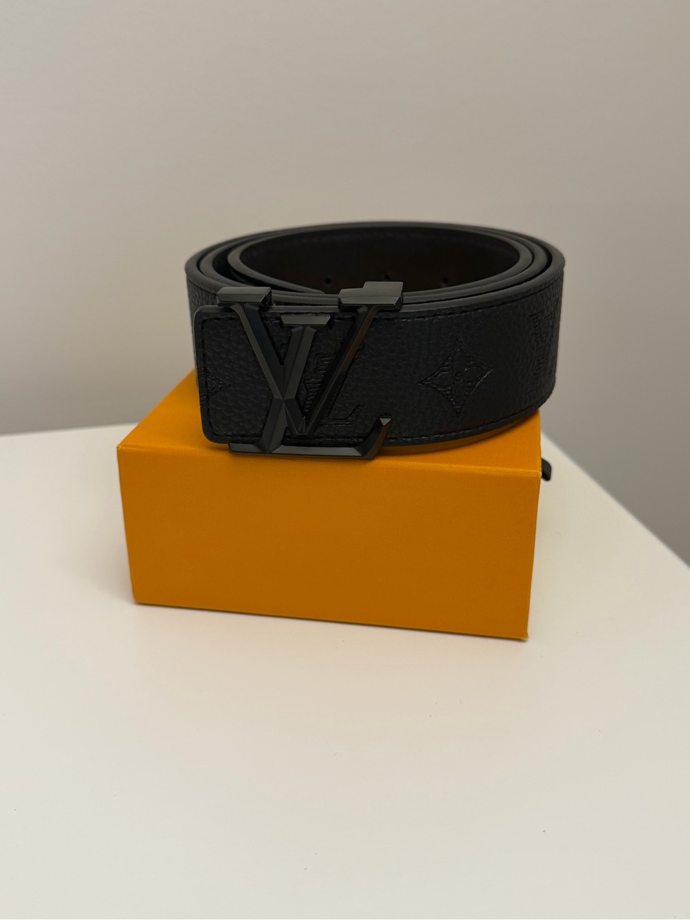 Louis Vuitton LV Initiales Black Belt Size 34-38